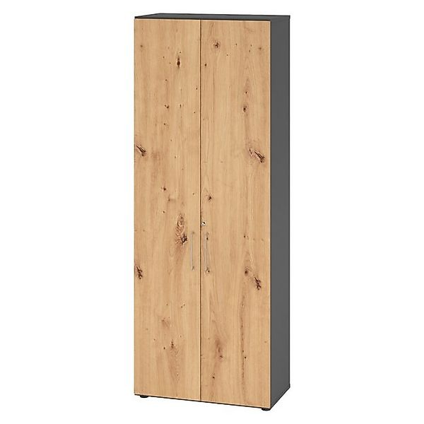 bümö Aktenschrank smart Büroschrank - 6 Ordnerhöhen Dekor: Graphit/Asteiche günstig online kaufen