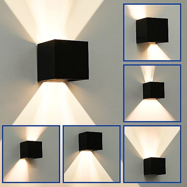 WILGOON LED Wandleuchte 6W LED Aluminium günstig online kaufen