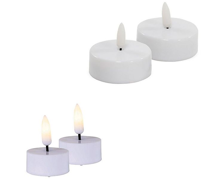 matches21 HOME & HOBBY LED-Kerze LED Teelichter 2er Set elektrische Teelich günstig online kaufen