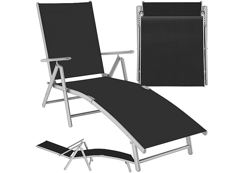 tectake Gartenliege Marisol, 1 St., 7-fach verstellbare Rückenlehne günstig online kaufen