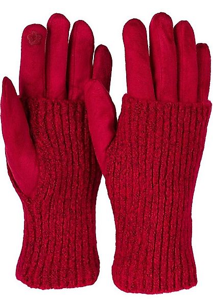 styleBREAKER Strickhandschuhe Touchscreen Stoff Handschuhe mit abnehmbarer günstig online kaufen