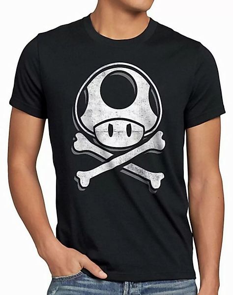 style3 T-Shirt Toadskull mario totenkopf videospiel konsole super world swi günstig online kaufen