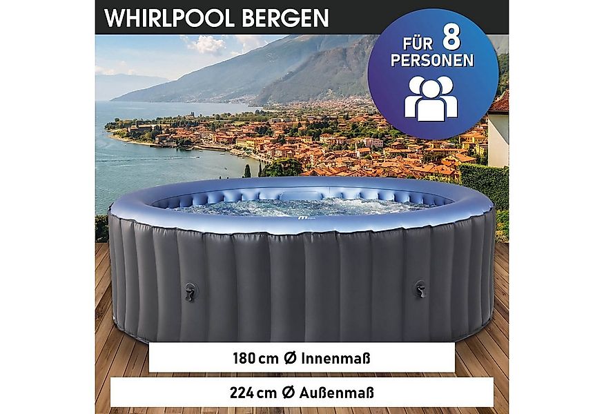 BRAST Whirlpool aufblasbar MSpa Bergen für 4-8 Personen, viele Größen Ø180- günstig online kaufen