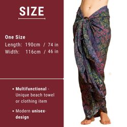 PANASIAM Pareo Sarong Wachsbatik schwarz-weiß aus günstig online kaufen