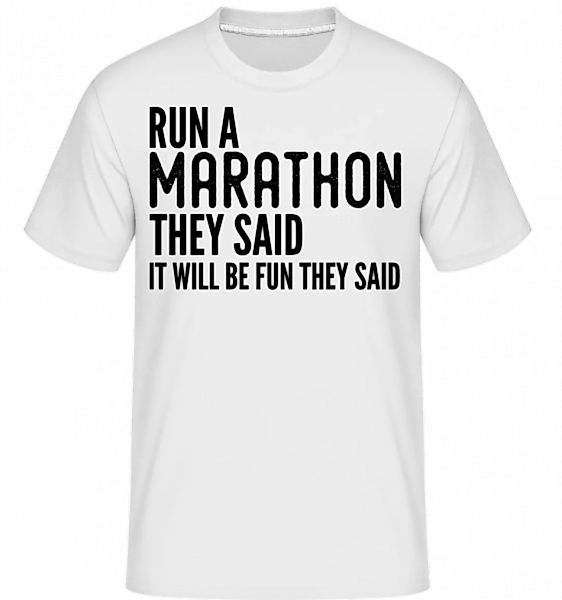 Run A Marathon · Shirtinator Männer T-Shirt günstig online kaufen