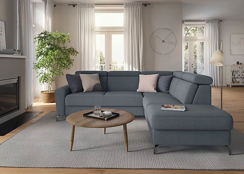 sit&more Ecksofa »Scarlett L-Form«, inklusive Kopfteilverstellung, wahlweis günstig online kaufen