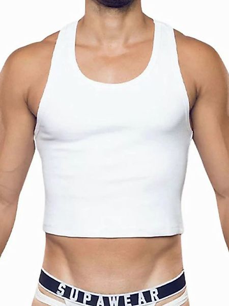 Supawear T-Shirt Supawear Ribbed Cropped Singlet Tank Top White XL günstig online kaufen