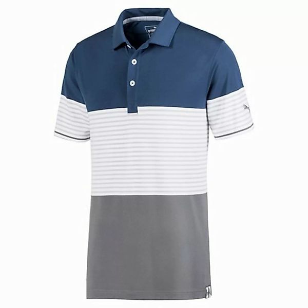 PUMA Poloshirt Puma Golf Polo Cloudspun Taylor Navy/Weiß/Grau Herren S günstig online kaufen