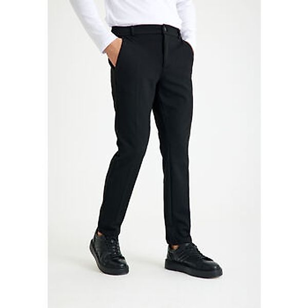 Just Like You  Hosen Schwarze Slim-Fit-Herrenhose mit Seitentaschen günstig online kaufen
