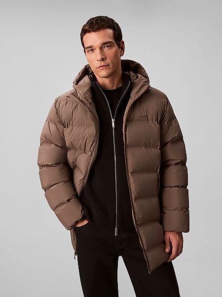 Calvin Klein Steppmantel "LS BONDED CHNNLD LONG HOODED PUF" Mit Rundhalsaus günstig online kaufen