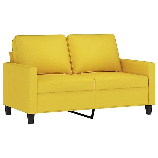 vidaXL 2-Sitzer-Sofa Hellgelb 120 cm Stoff 359160 günstig online kaufen