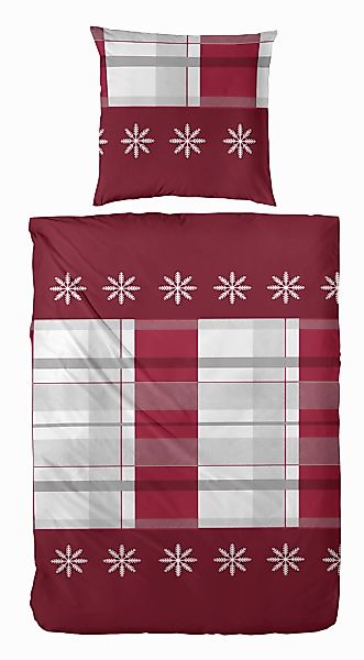 Primera Bettwäsche "Halbleinen-Bettwäsche" 3 tlg. tlg. mit Sternen günstig online kaufen