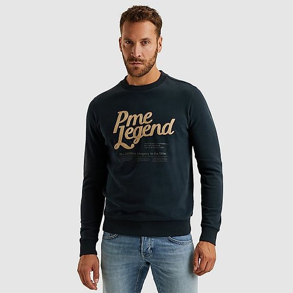 PME LEGEND Sweatshirt mit Logo Stickerei und Print günstig online kaufen