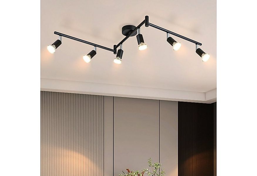 ZMH Deckenspots 6 Flammig - Deckenleuchte Modern Deckenstrahler GU10 Wohnzi günstig online kaufen