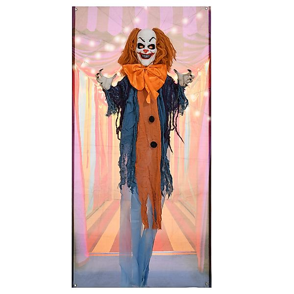 HOMCOM Dekofigur 168cm Halloween Zirkusclown mit günstig online kaufen