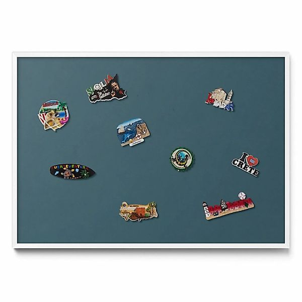 Tulup Magnettafel Magnettafel Dekorativ Bedruckt Farbe Dunkeltürkis 100x70 günstig online kaufen