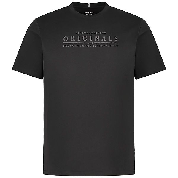 Jack&Jones T-Shirt mit Label-Print Farbe schwarz Größe: 5XL günstig online kaufen