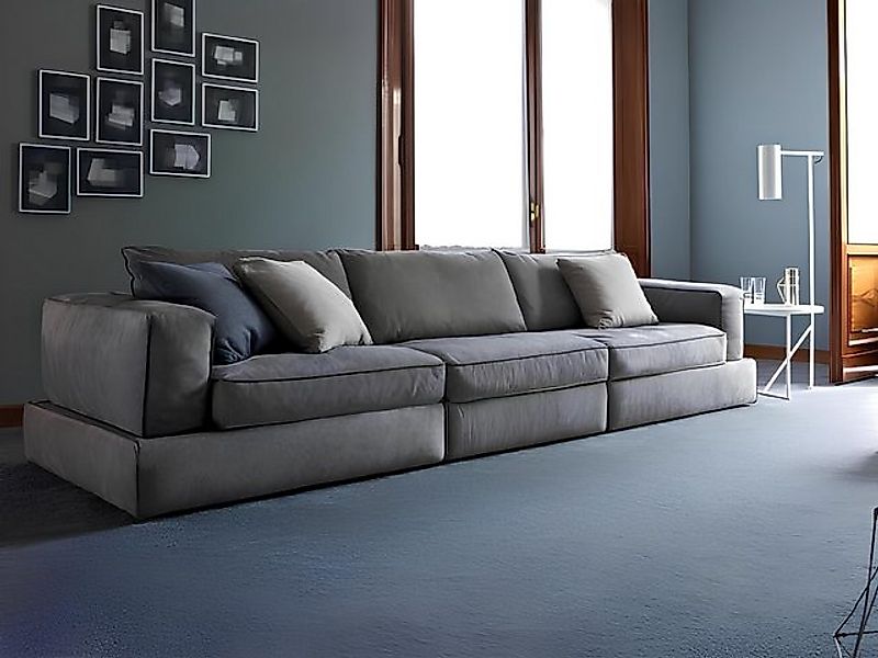 Xlmoebel Sofa Riesiges Sofa für vier Personen aus Stoff im Design-Look - Lu günstig online kaufen