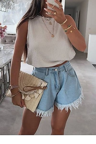 D-IDEAZ Blusentop Baumwolltop Damen – Leicht, elegant & vielseitig kombinie günstig online kaufen