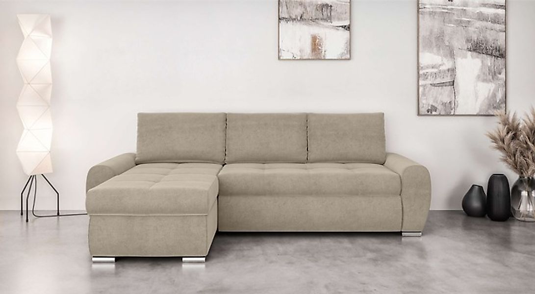 INOSIGN Ecksofa »HAVERHILL Schlafsofa mit Bettkasten, Maße B/H/T: 237/89/16 günstig online kaufen