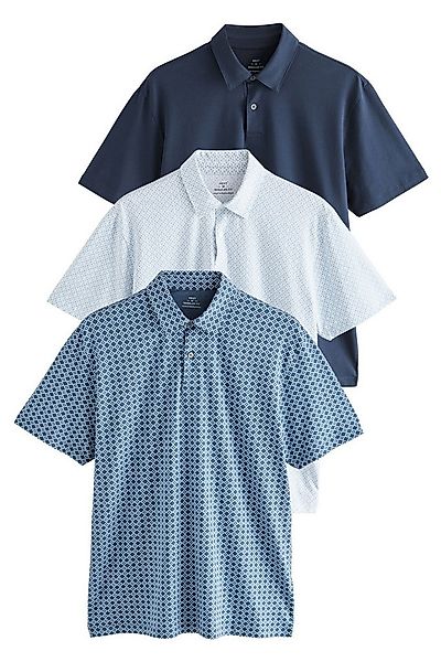 Next Poloshirt Regular Fit Kurzarm-Poloshirts, 3er-Pack (3-tlg) günstig online kaufen