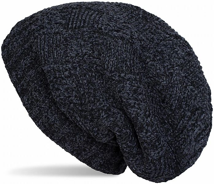 styleBREAKER Strickmütze "Chenille Beanie Mütze mit Flecht Muster" 1 Stk. günstig online kaufen
