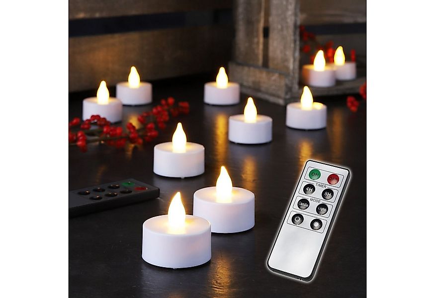 Gravidus LED-Kerze LED Teelichte 10er Set elektrische Teelichter günstig online kaufen