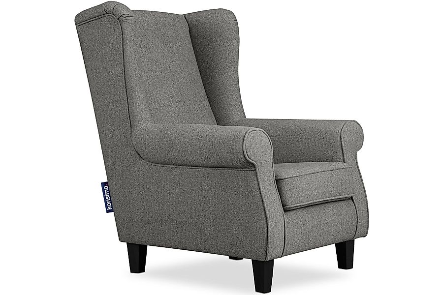 KONSIMO® Ohrensessel MILES Gepolsterter Sessel, mit günstig online kaufen