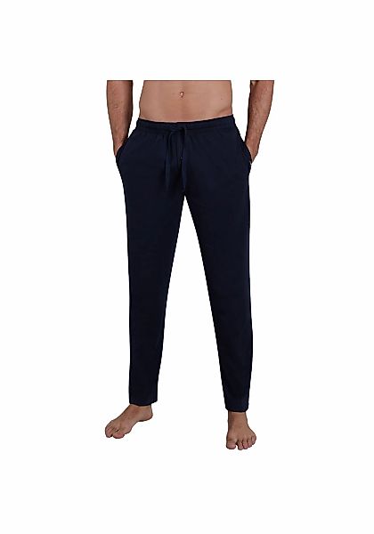 GÖTZBURG Schlafhose GÖTZBURG Herren Lange-Hose blau uni (1-tlg) günstig online kaufen