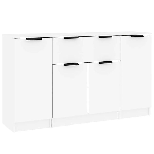 vidaXL Sideboards 3 Stk Weiß Holzwerkstoff 3115828 günstig online kaufen