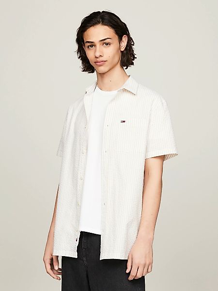 Tommy Jeans Kurzarmhemd "TJM REG STRIPE SEERSUCKER SHIRT" günstig online kaufen