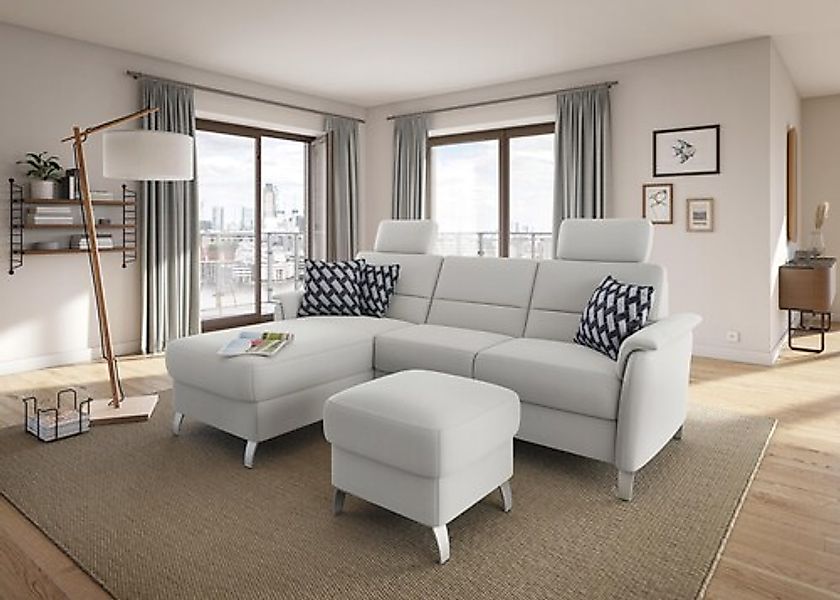 sit&more Ecksofa »Palmera L-Form, B: 244 cm« optional Bettfunktion & Bettka günstig online kaufen