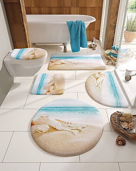 my home Badematte Strand, Höhe 14 mm, Memory Schaum, fußbodenheizungsgeeign günstig online kaufen