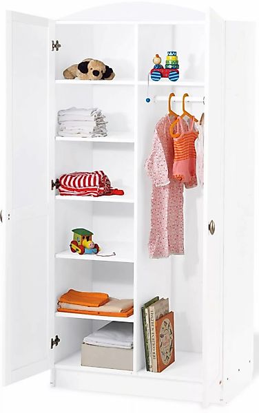 Pinolino® Kleiderschrank »Laura, Kinderkleiderschrank«, 2-türig, Made in Ge günstig online kaufen