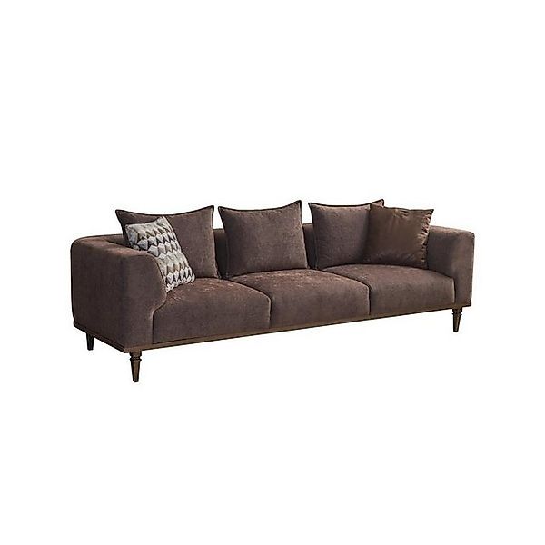 Xlmoebel 4-Sitzer Braunes Stoffsofa mit modernem Design für vier Personen, günstig online kaufen