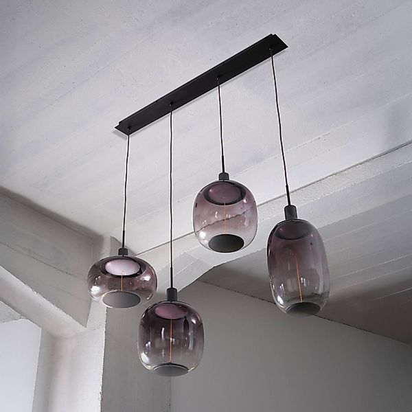 OSRAM Hängelampe Decor Needle Linear, grau, Stahl, 4-fl. E27 günstig online kaufen