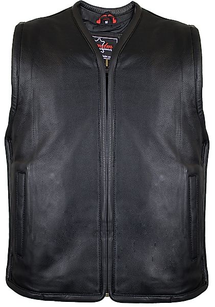 MDM Motorradweste Herren Motorrad Lederweste mir günstig online kaufen