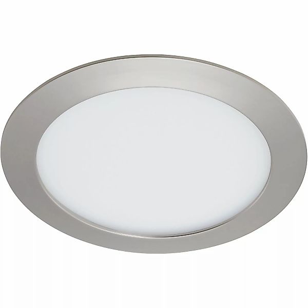 Briloner LED-Einbauleuchte Nickel matt H: 2,9 cm Ø: 17 cm günstig online kaufen