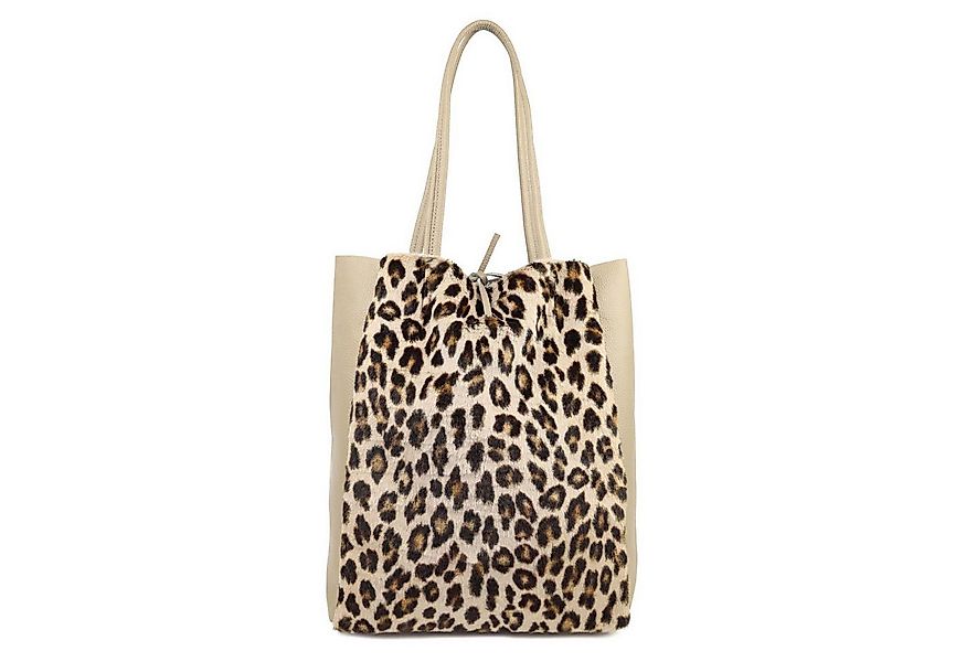 ITALYSHOP24 Schultertasche Made in Italy Damen Leo Tasche Ledertasche Handt günstig online kaufen