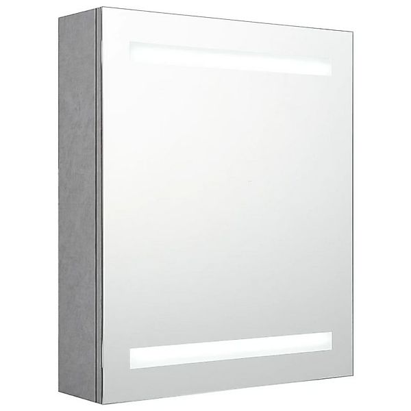 vidaXL Spiegelschrank LED Bad Spiegelschrank Betongrau 50x14x60 cm Badezimm günstig online kaufen