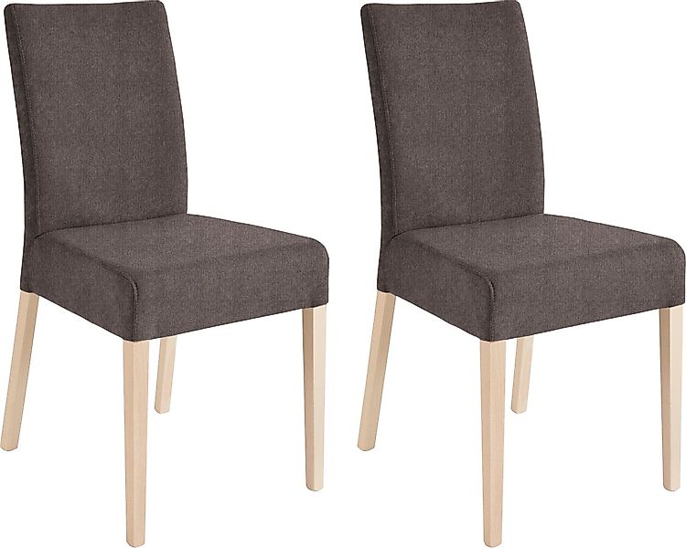 Home affaire 4-Fußstuhl "Umag" (Set) 2 Stk.Sitz und Rücken gepolstert günstig online kaufen