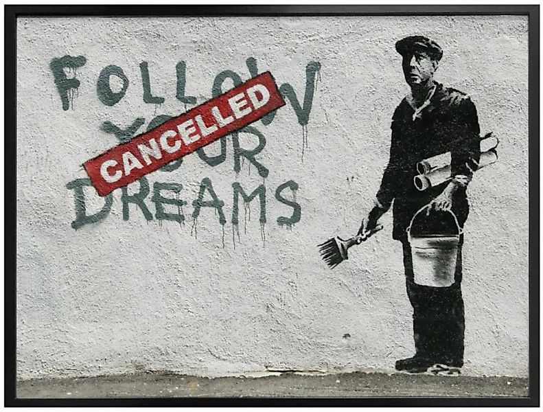 Wall-Art Poster »Graffiti Bilder Follow your dreams«, Schriftzug, (1 St.), günstig online kaufen