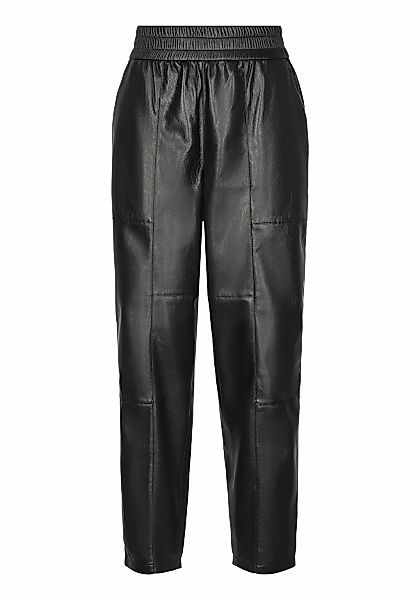 BOSS ORANGE Lederimitathose "Taiya2 Premium Damenmode", mit elastischem Tai günstig online kaufen