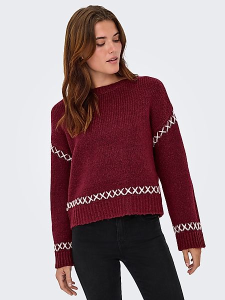 ONLY Rundhalspullover ONLAMANDA LIFE LS O-NECK günstig online kaufen