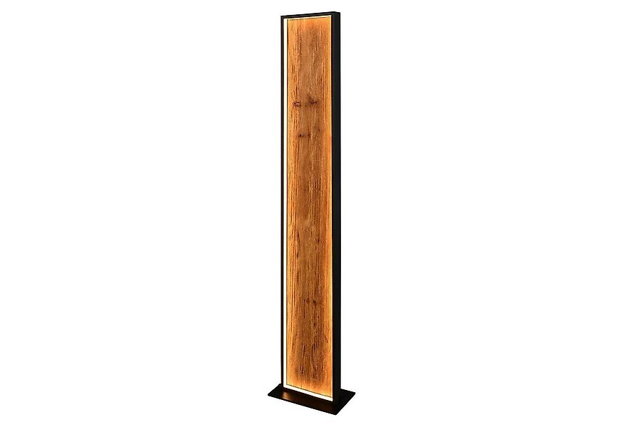 TRIO Leuchten LED Stehlampe KALEA, Braun, Schwarz, Holz, Metall, Dimmfunkti günstig online kaufen