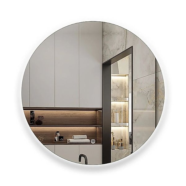 Aica Sanitär Badspiegel Rund 50 cm Spiegel mit LED Beleuchtung Touch Wandsc günstig online kaufen