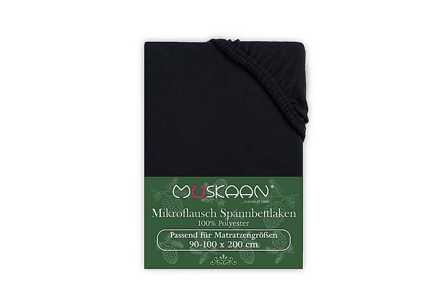 Müskaan Spannbettlaken Spannbetttuch Bettlaken Winter Flausch Warm Leintuch günstig online kaufen