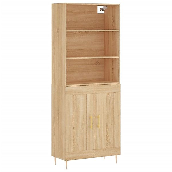 vidaXL Highboard Sonoma-Eiche 69,5x34x180 cm Holzwerkstoff 3189944 günstig online kaufen