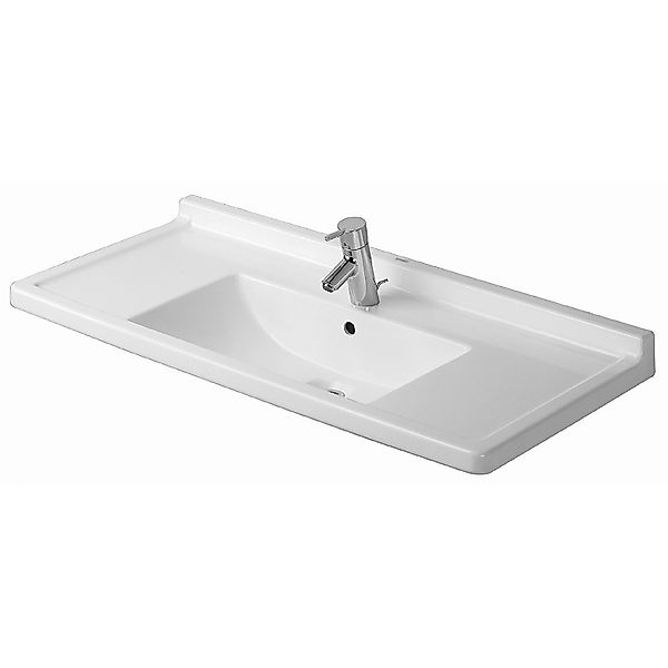 Duravit Waschbecken Starck 3 105 cm Weiß 1 Hahnloch WonderGliss günstig online kaufen