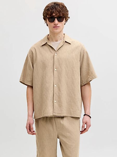 Jack & Jones Kurzarmhemd "JORMONTAUK WAVY TEXTURE SHIRT SS SN" Baumwolle, r günstig online kaufen